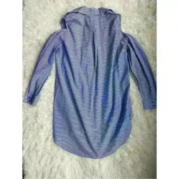 Soft Surroundings cold shoulder button down collared tunic.  Size M. - Picture 5 of 6